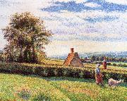 Women and the sheep Camille Pissarro